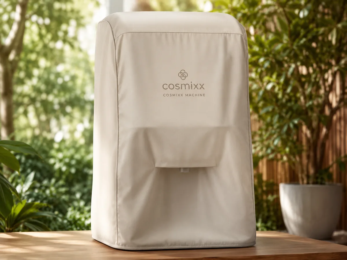 Cosmixx Machine blending a custom formula